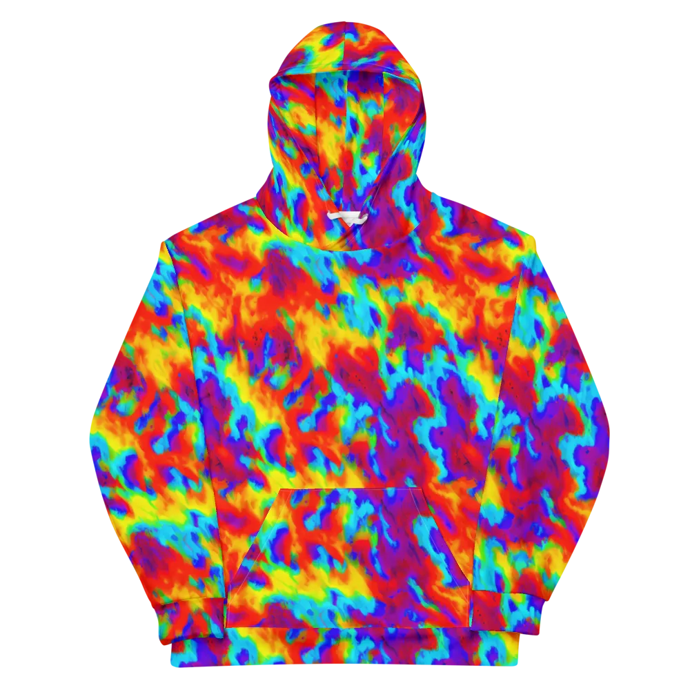 Flame Spectrum on Cotton Hoodie — Front