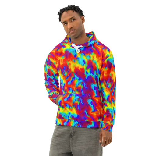 Flame Spectrum on a Cotton Hoodie