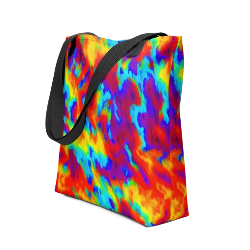 Flame Spectrum on a Tote Bag