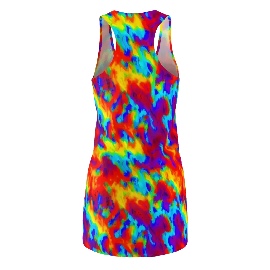 Flame Spectrum on Racerback Dress — Back