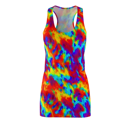 Flame Spectrum on a Racerback Dress