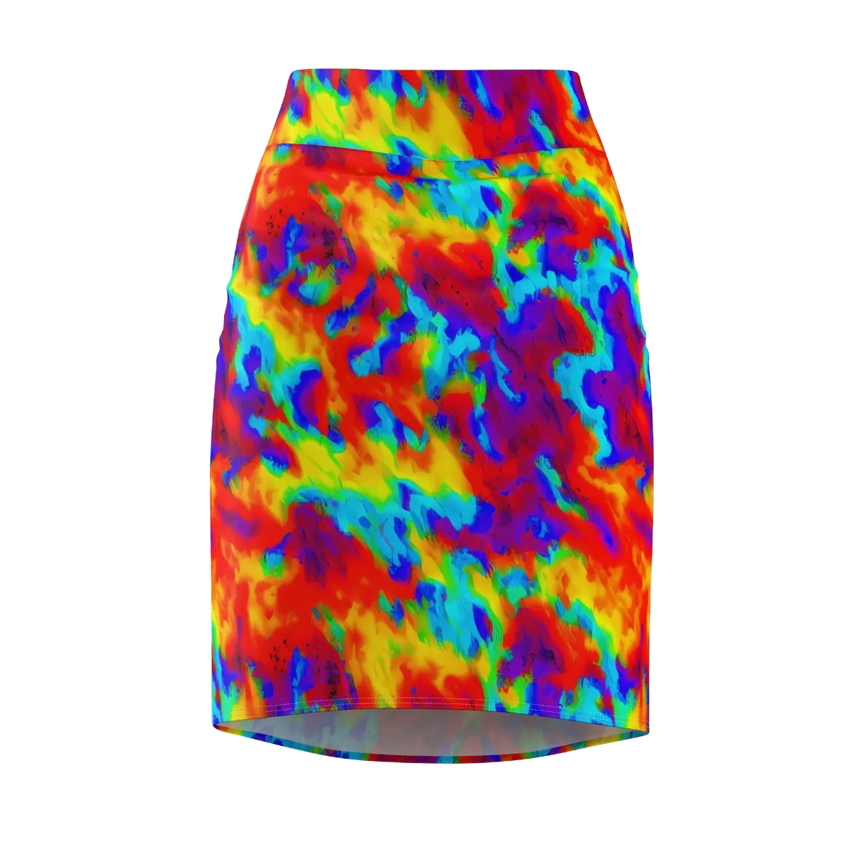Flame Spectrum on Pencil Skirt — Front