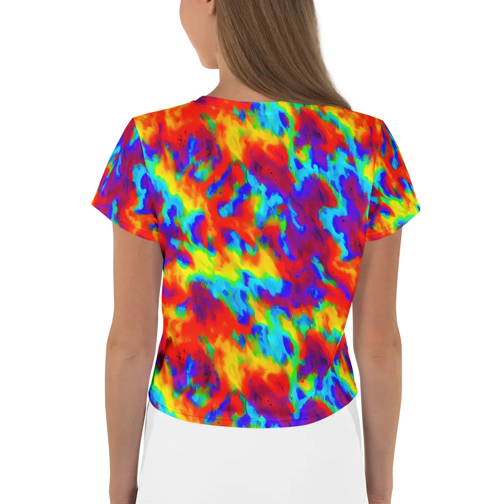 Flame Spectrum on Crop Tee — Back