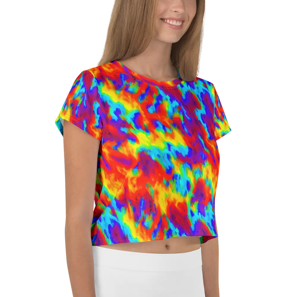 Flame Spectrum on Crop Tee — Right
