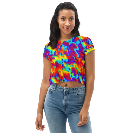 Flame Spectrum on a Crop Tee