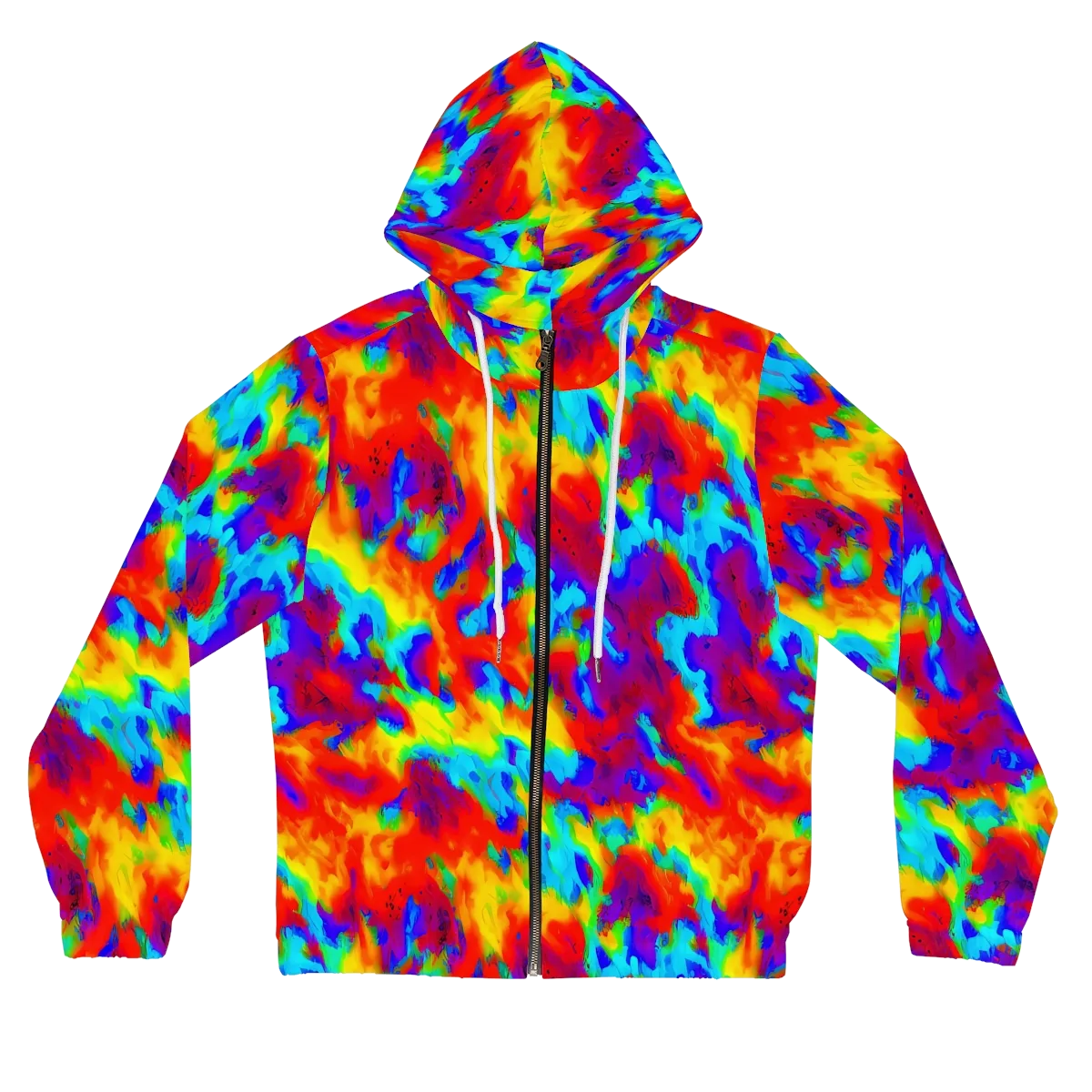 Flame Spectrum on Women's Full-Zip Hoodie — Front