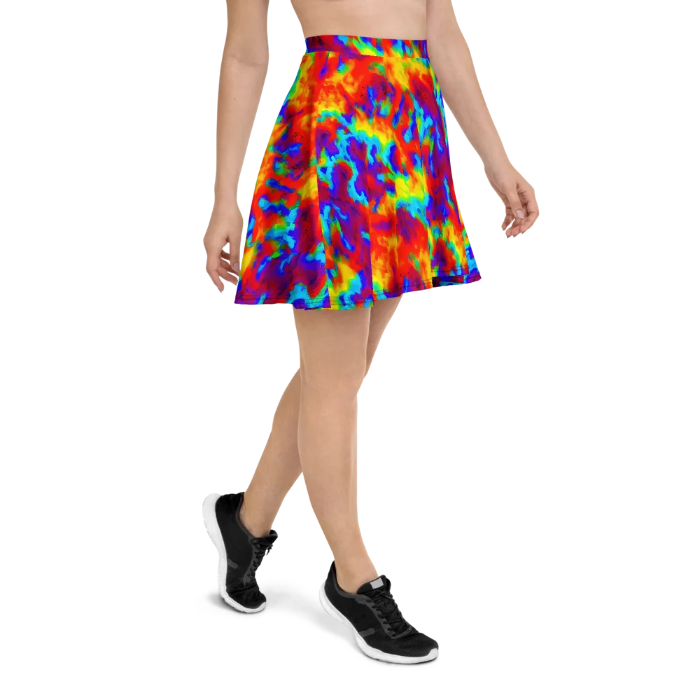 Flame Spectrum on Skater Skirt — Right