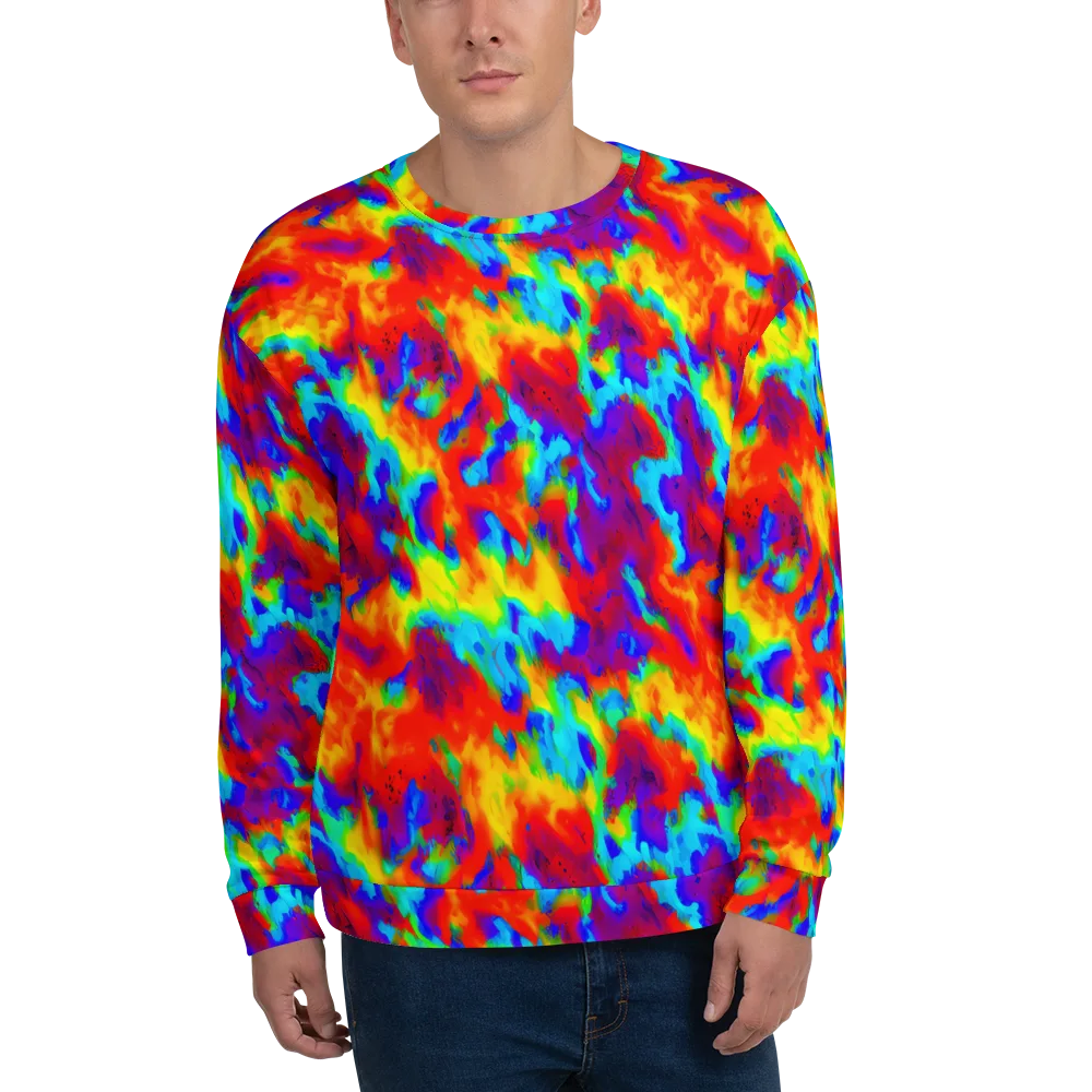 Flame Spectrum on Sweatshirt — Front