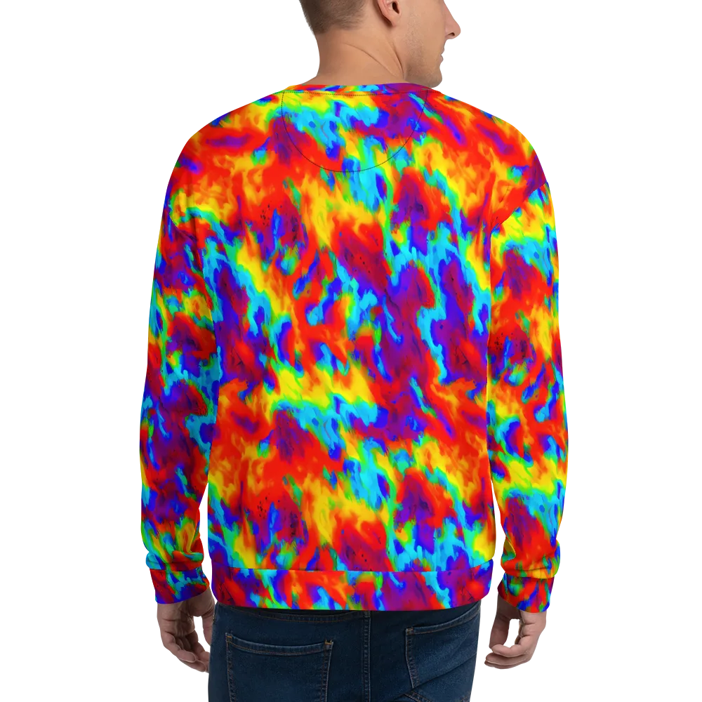Flame Spectrum on Sweatshirt — Back