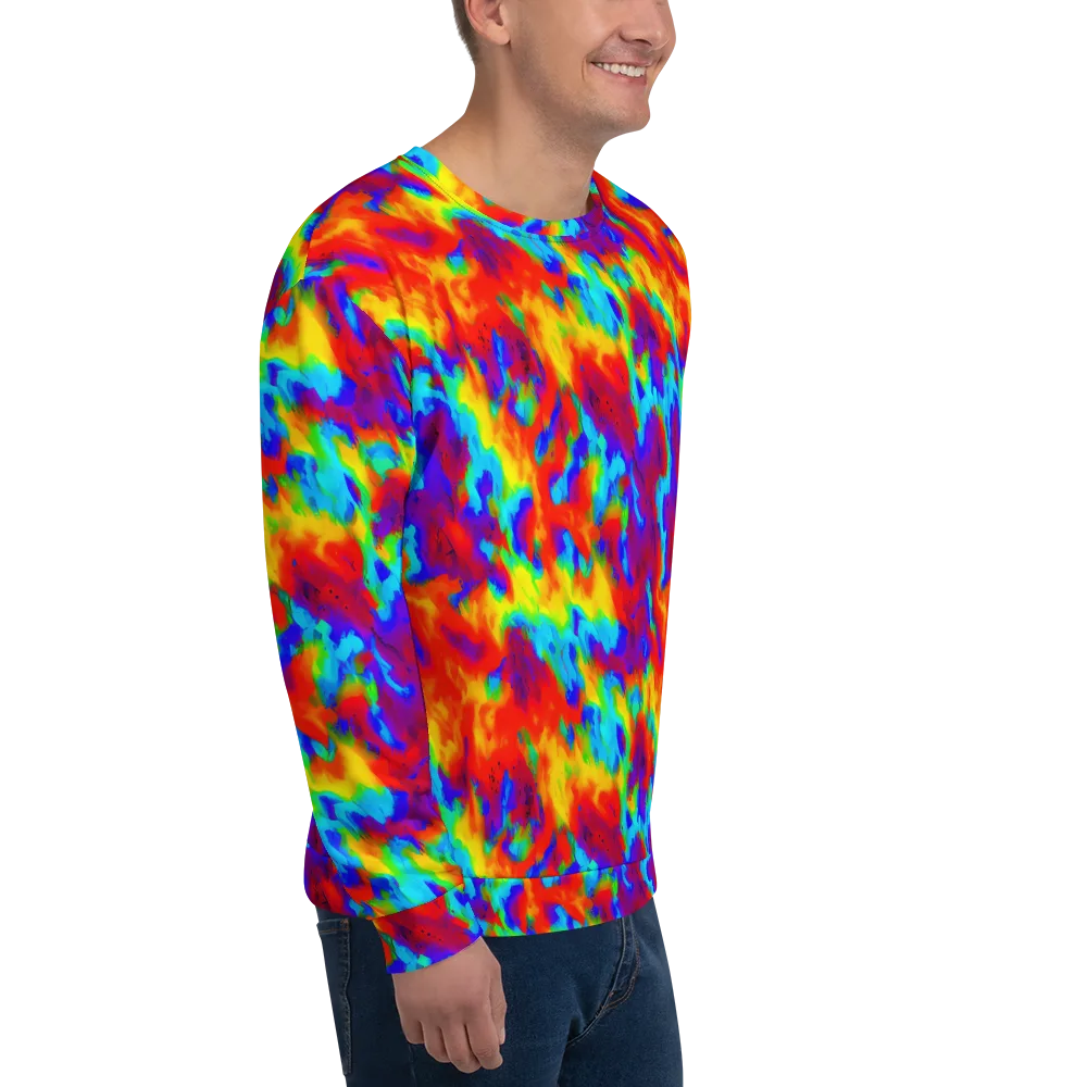 Flame Spectrum on Sweatshirt — Right Front