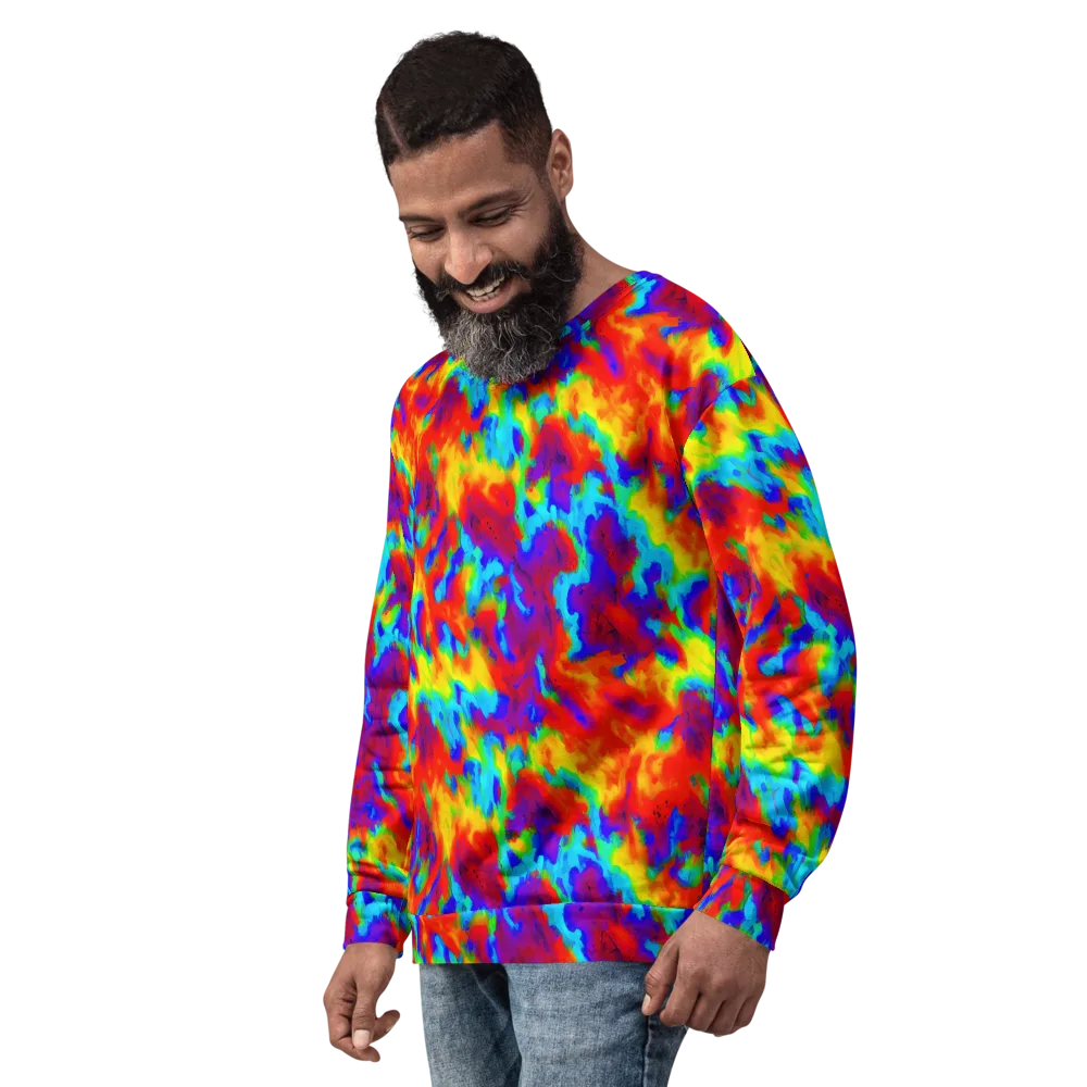 Flame Spectrum on Sweatshirt — Left Front