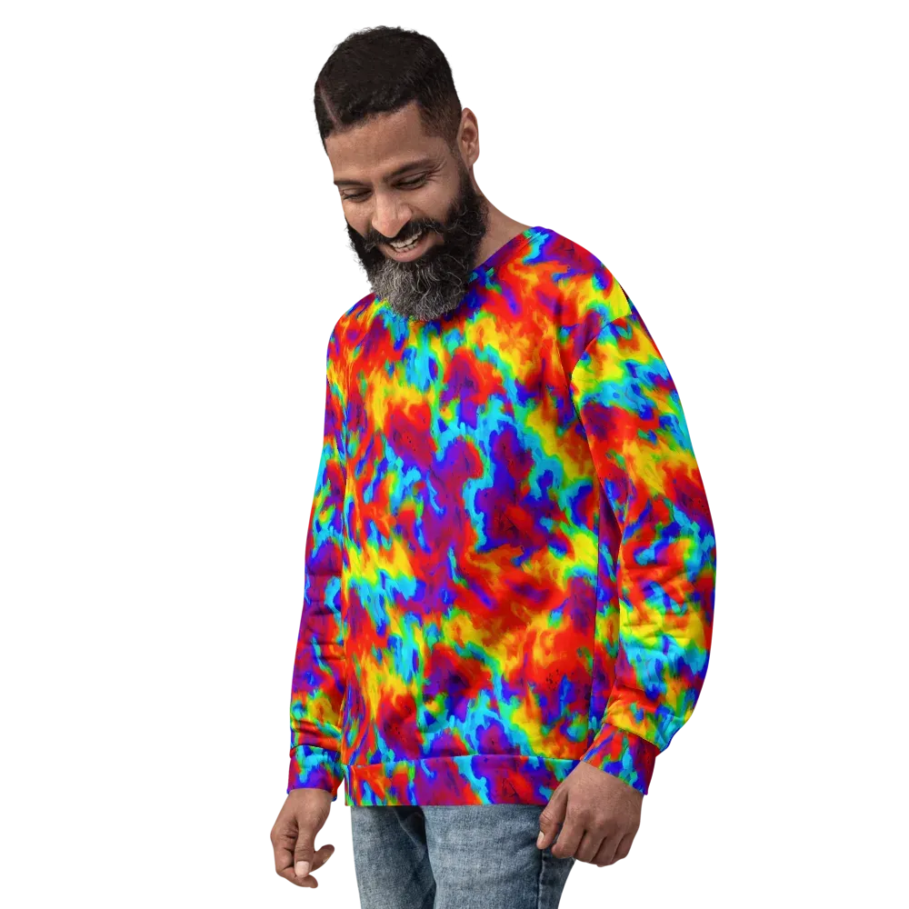 Flame Spectrum on Sweatshirt — Left Front