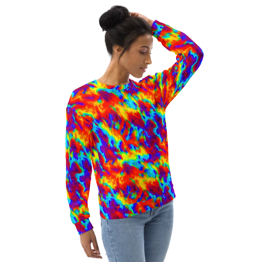 Flame Spectrum on Sweatshirt — Right Front