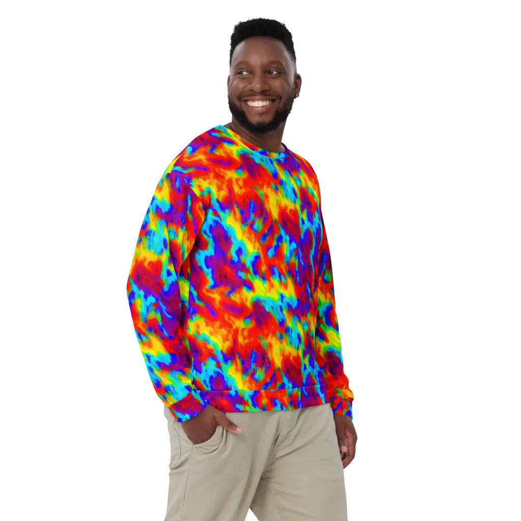 Flame Spectrum on Sweatshirt — Front