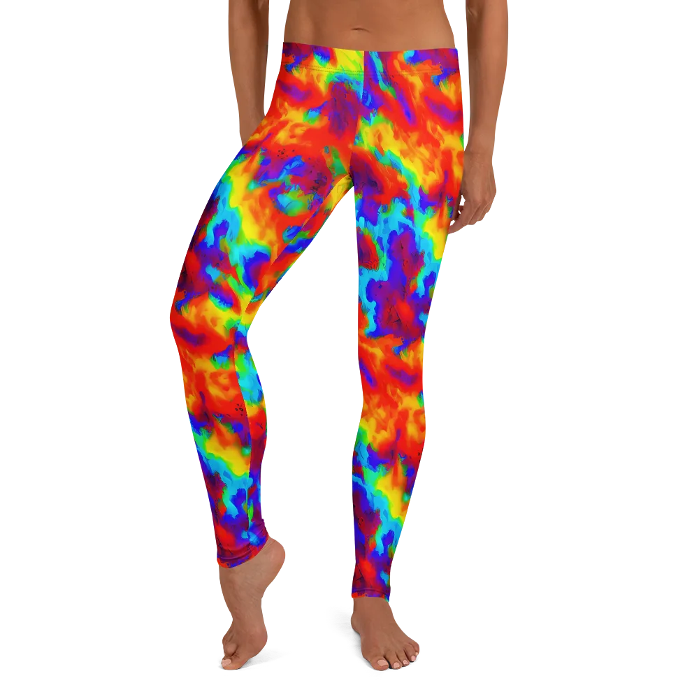 Flame Spectrum on Leggings — Front