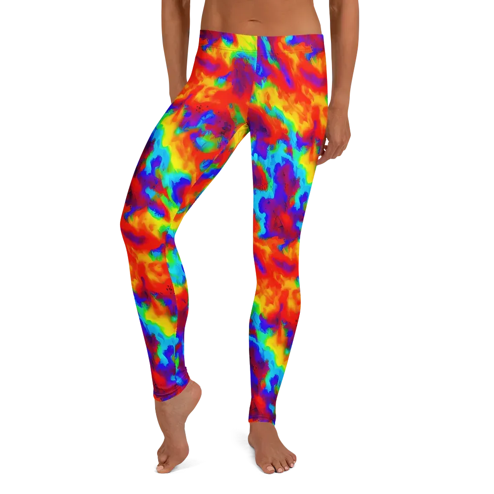 Flame Spectrum on Leggings — Front