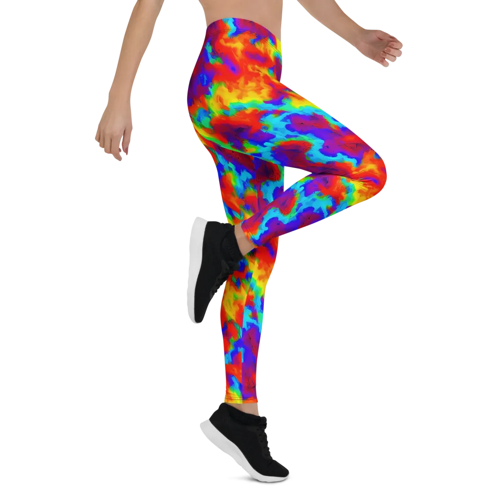Flame Spectrum on Leggings — Right