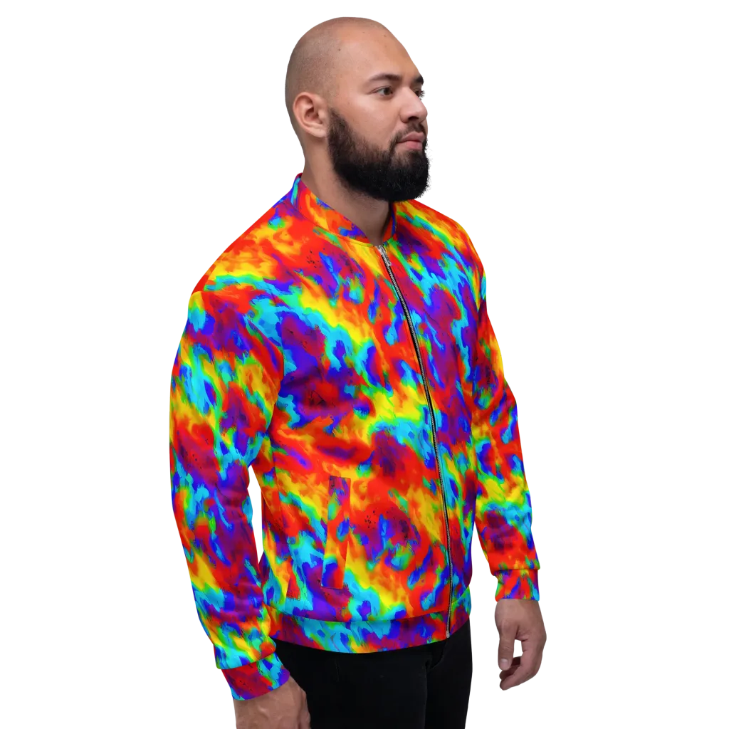 Flame Spectrum on Bomber Jacket — Right