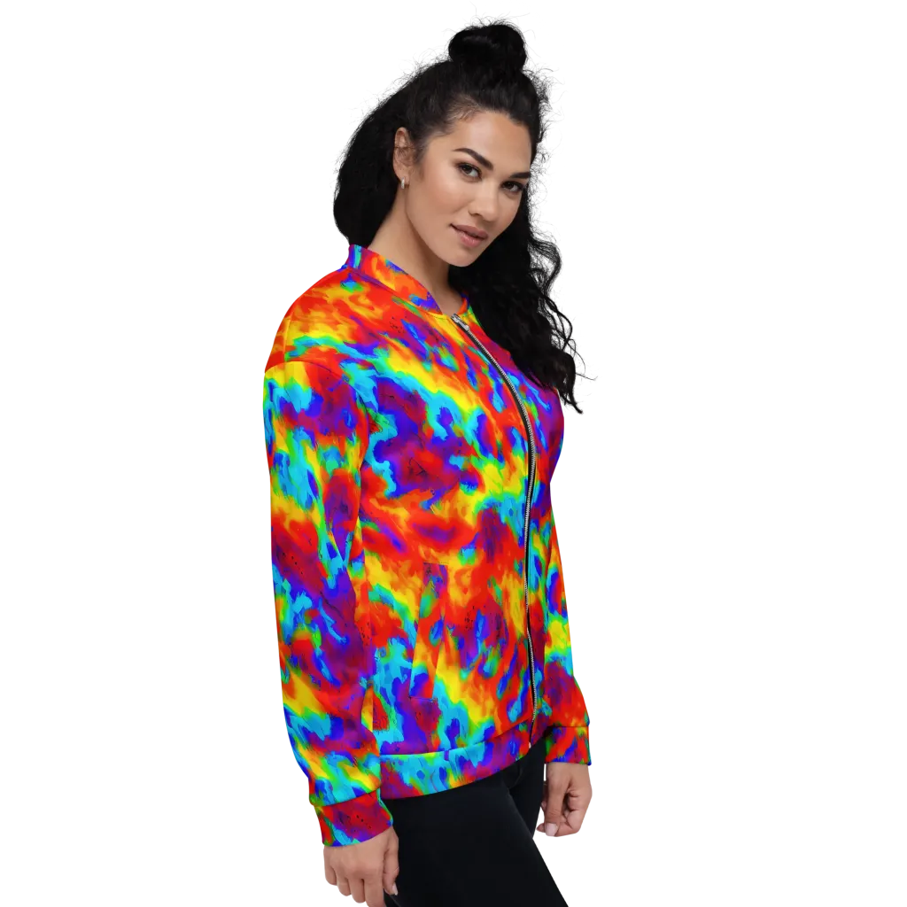 Flame Spectrum on Bomber Jacket — Right