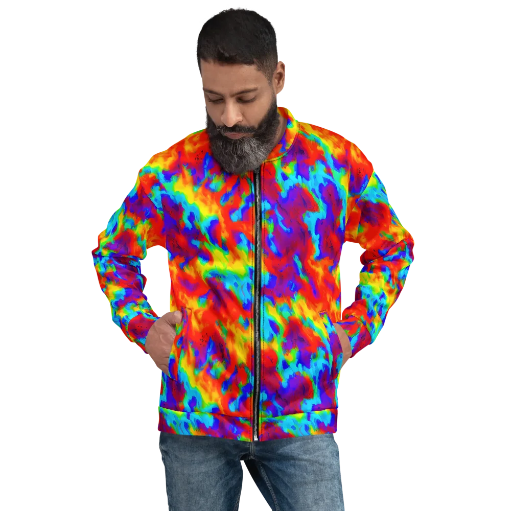 Flame Spectrum on Bomber Jacket — Front