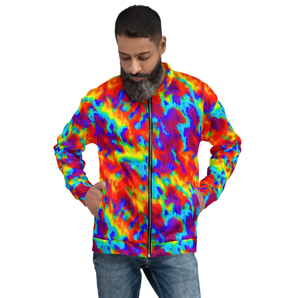 Flame Spectrum on Bomber Jacket — Front