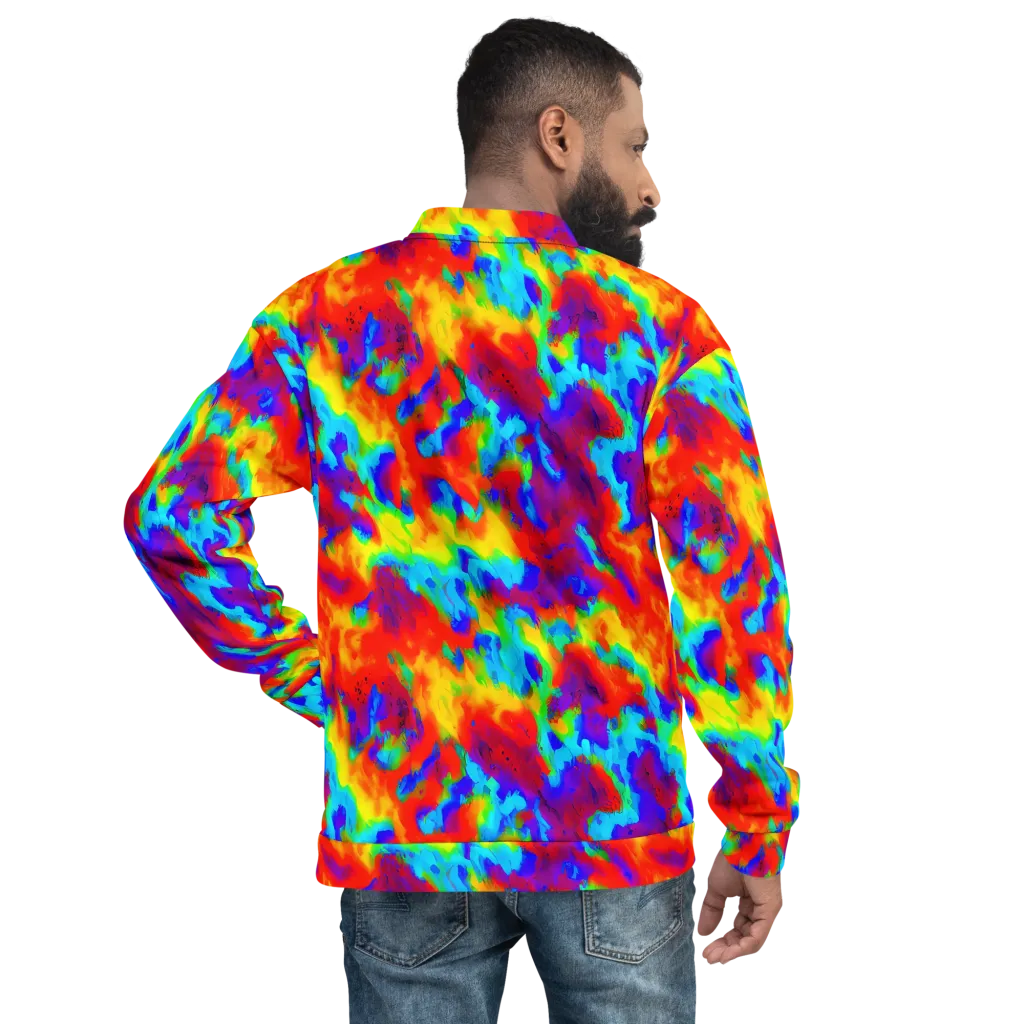 Flame Spectrum on Bomber Jacket — Back