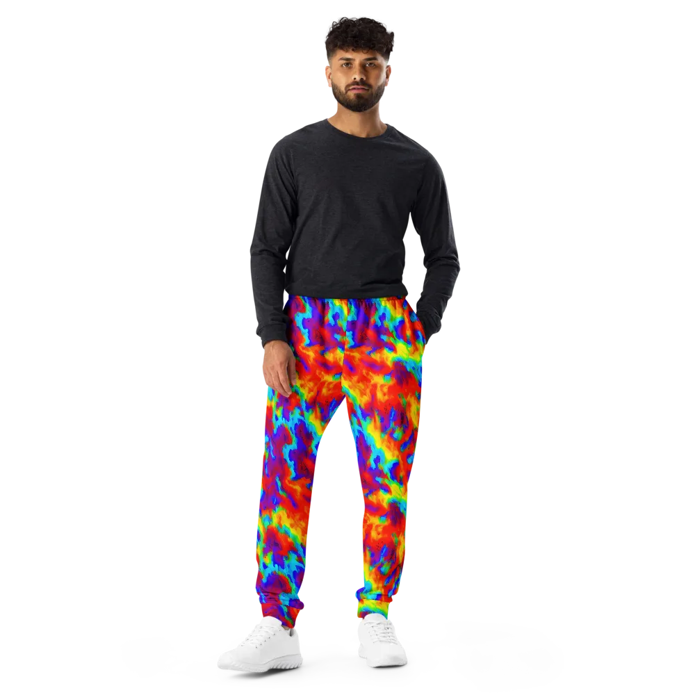 Flame Spectrum on Men's Joggers — Front