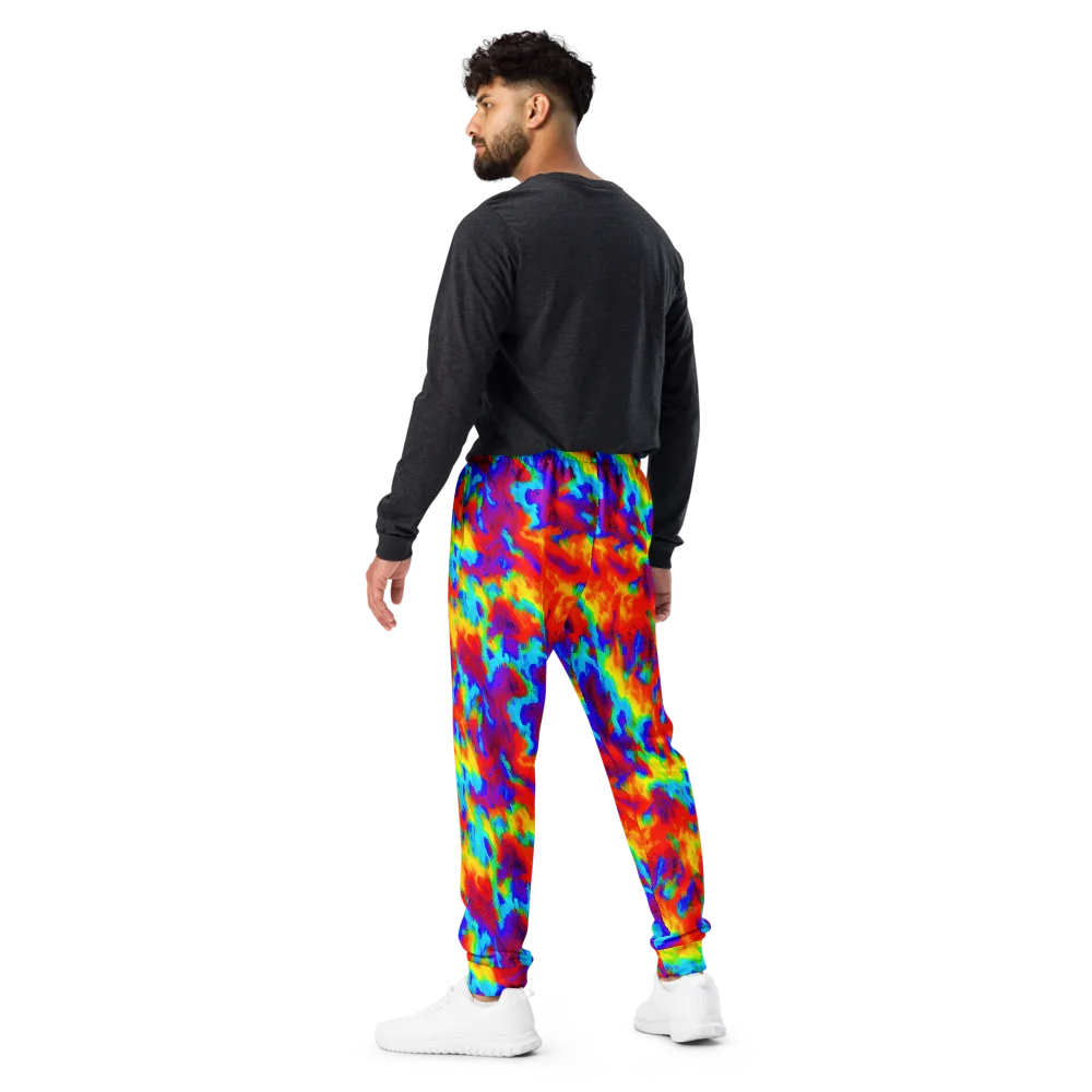 Flame Spectrum on Men's Joggers — Back