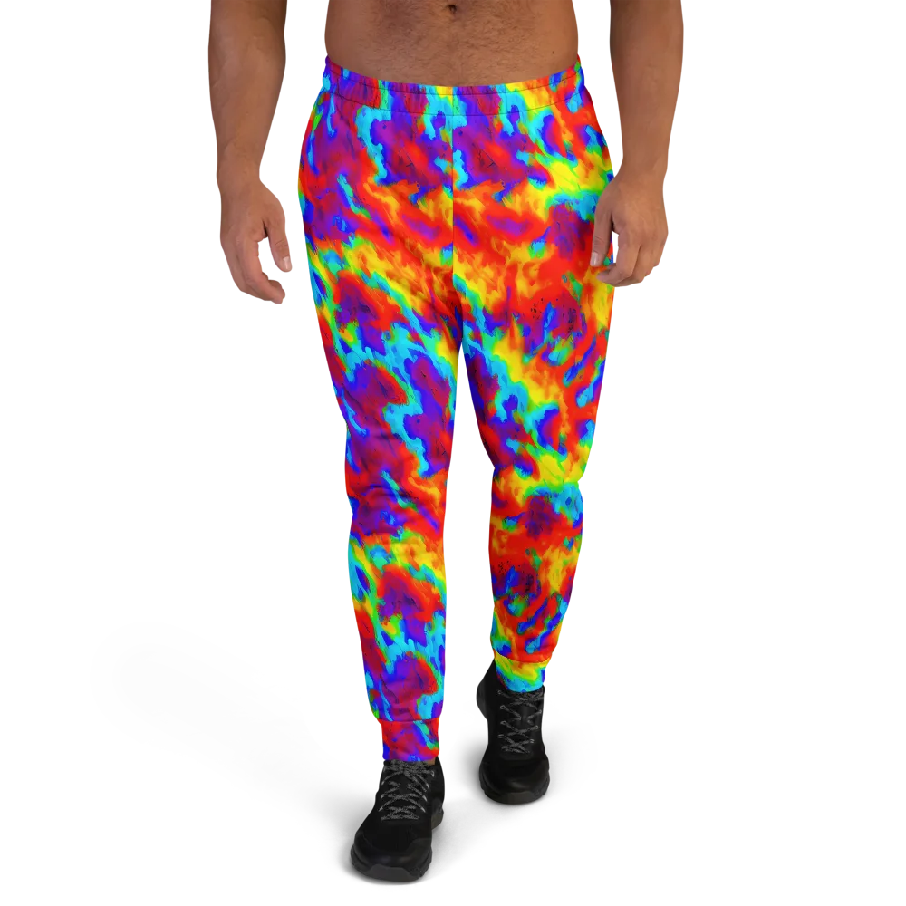 Flame Spectrum on Men's Joggers — Front
