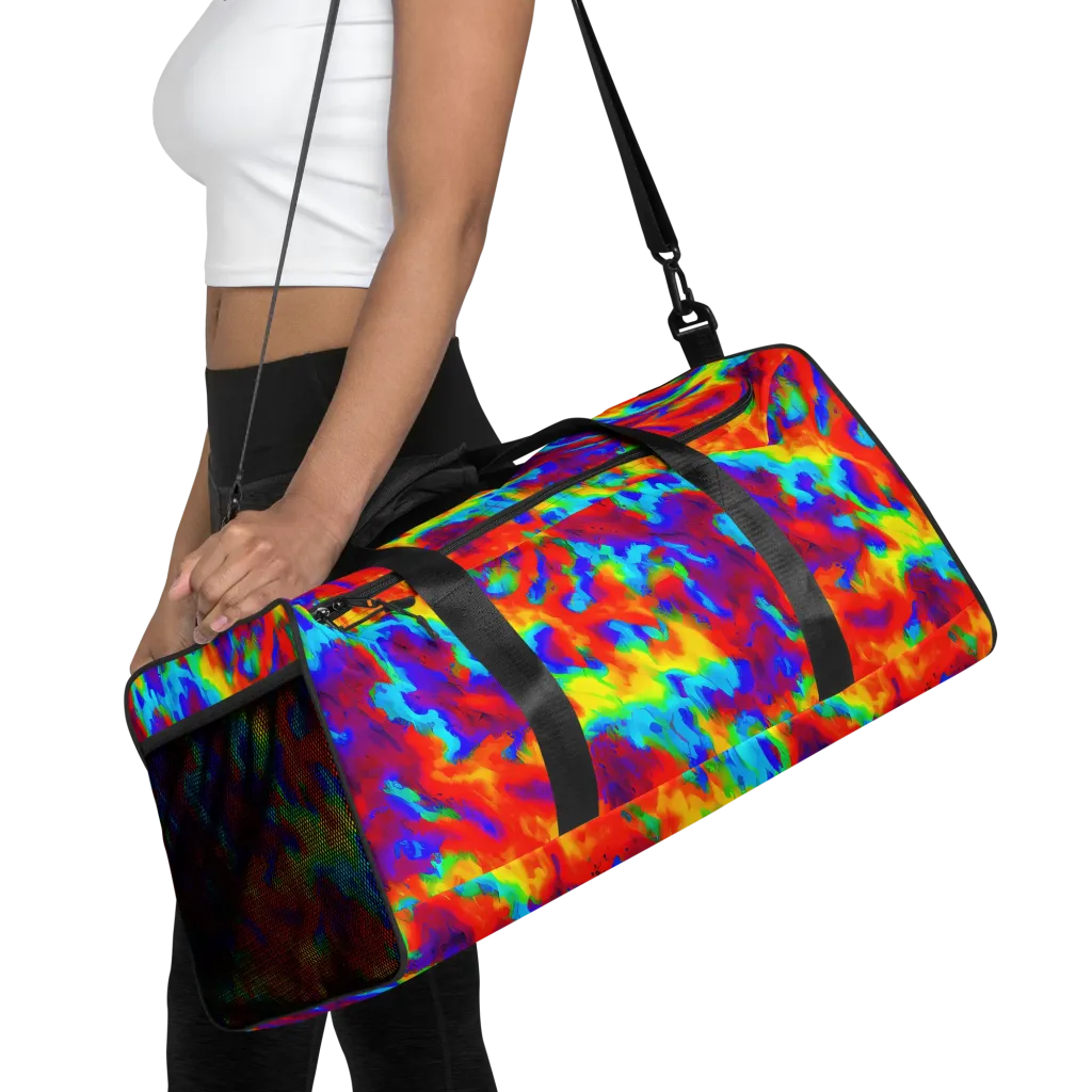 Flame Spectrum on Duffle Bag — Front