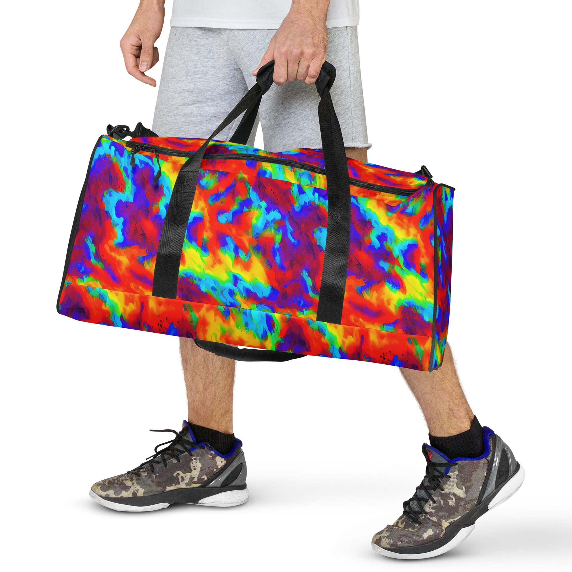 Flame Spectrum on Duffle Bag — Front
