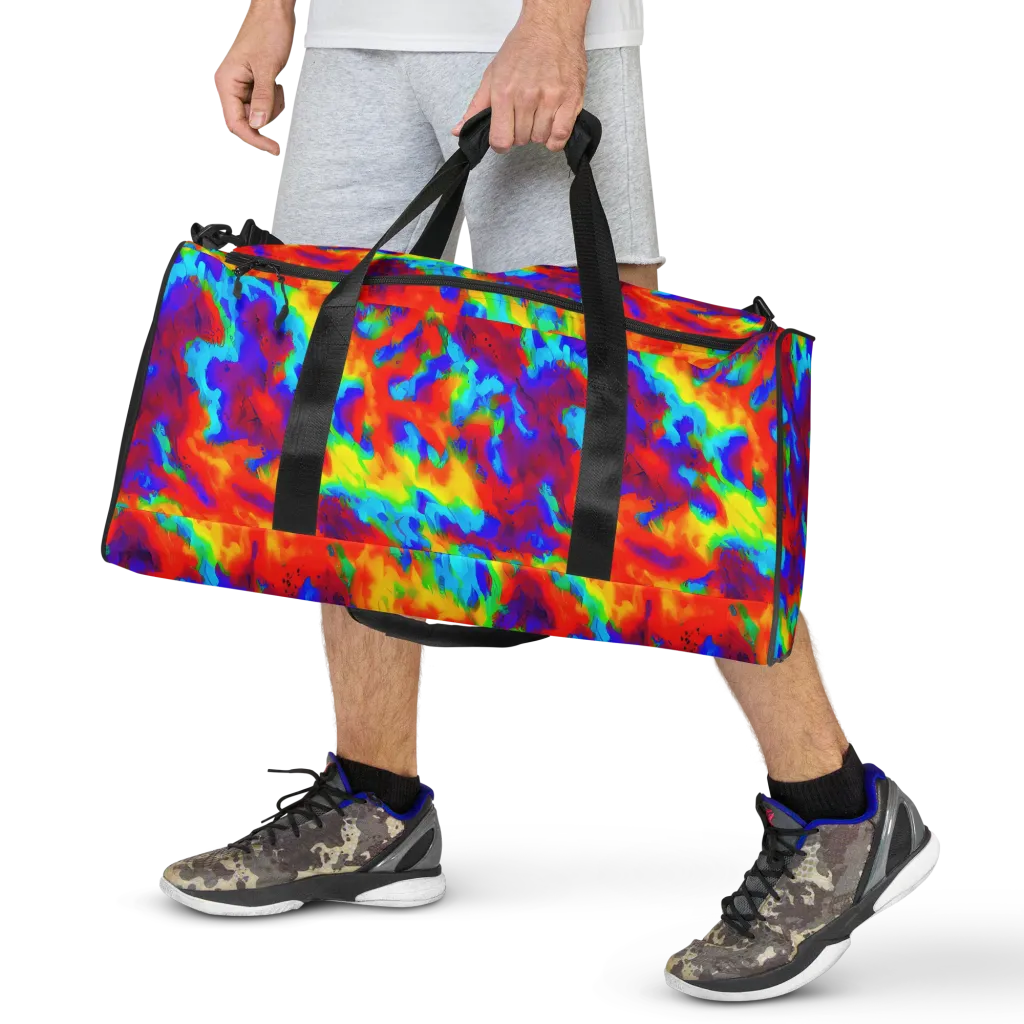 Flame Spectrum on Duffle Bag — Front