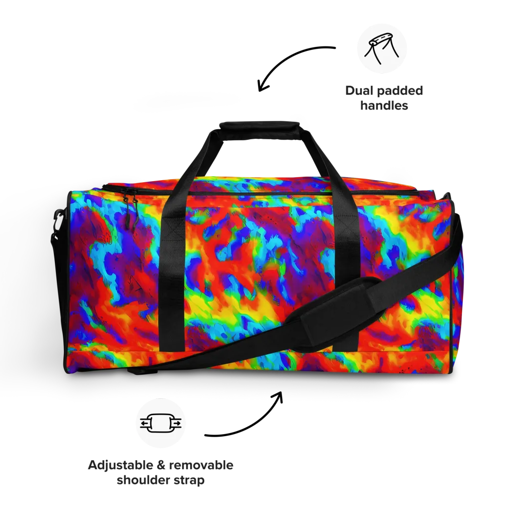 Flame Spectrum on Duffle Bag — Front