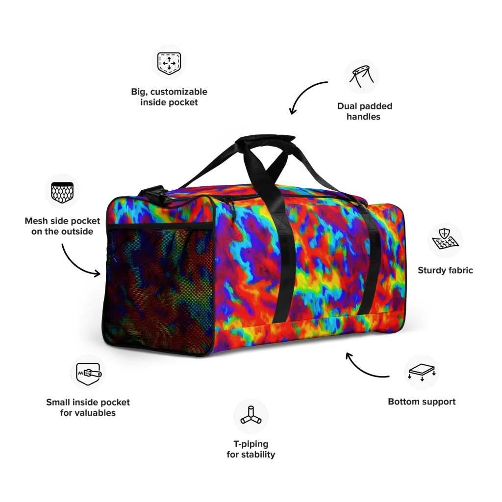 Flame Spectrum on Duffle Bag — Right Front