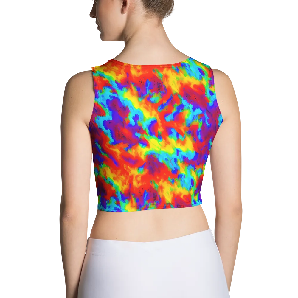 Flame Spectrum on Crop Top — Back