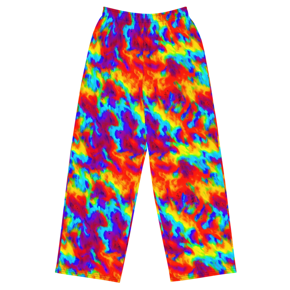 Flame Spectrum on Wide-Leg Pants — Front