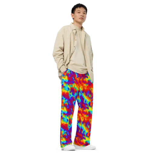 Flame Spectrum on a Wide-Leg Pants