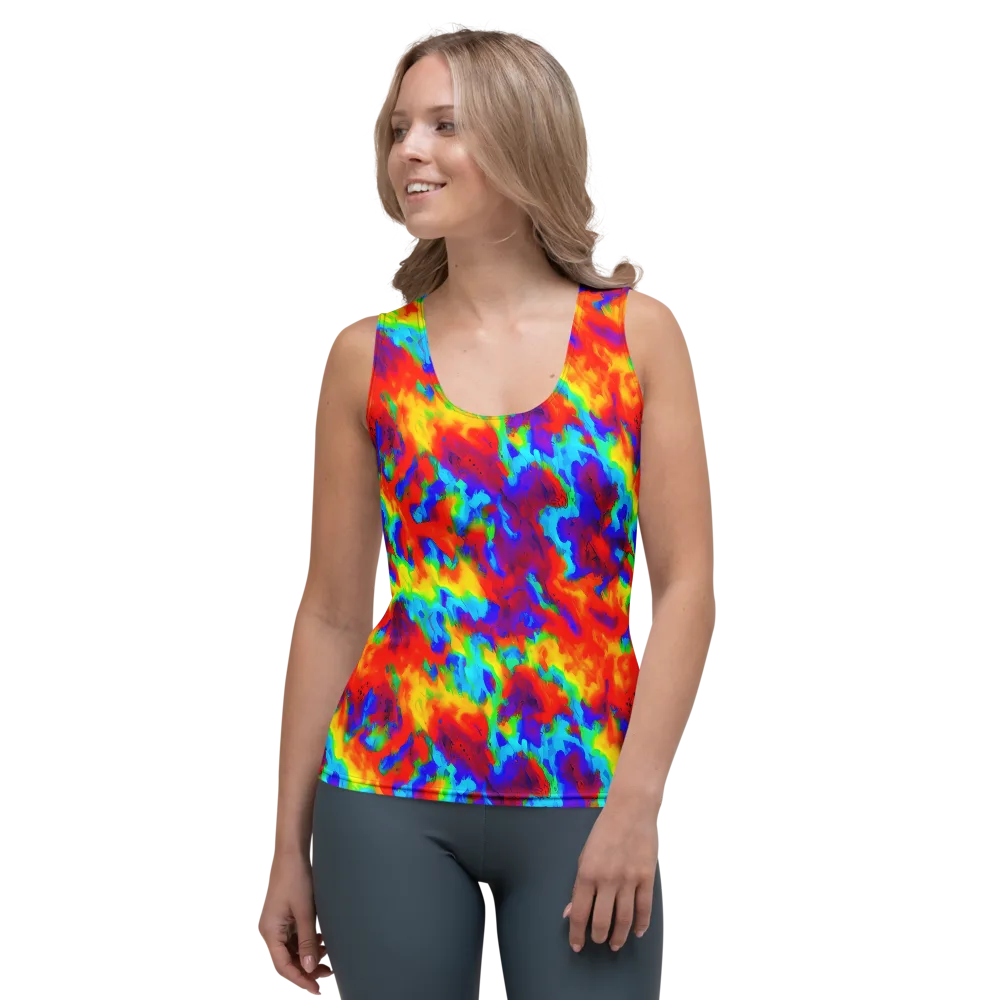 Flame Spectrum on Women's Tank Top — Front