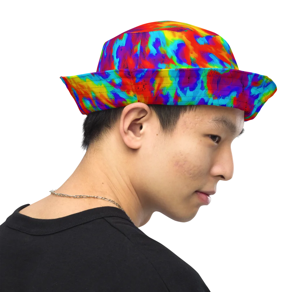 Flame Spectrum on Reversible Bucket Hat — Right Outside