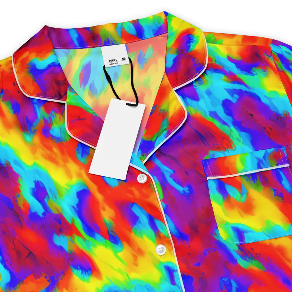 Flame Spectrum on Women's Short Sleeve Pajama Top — Product details