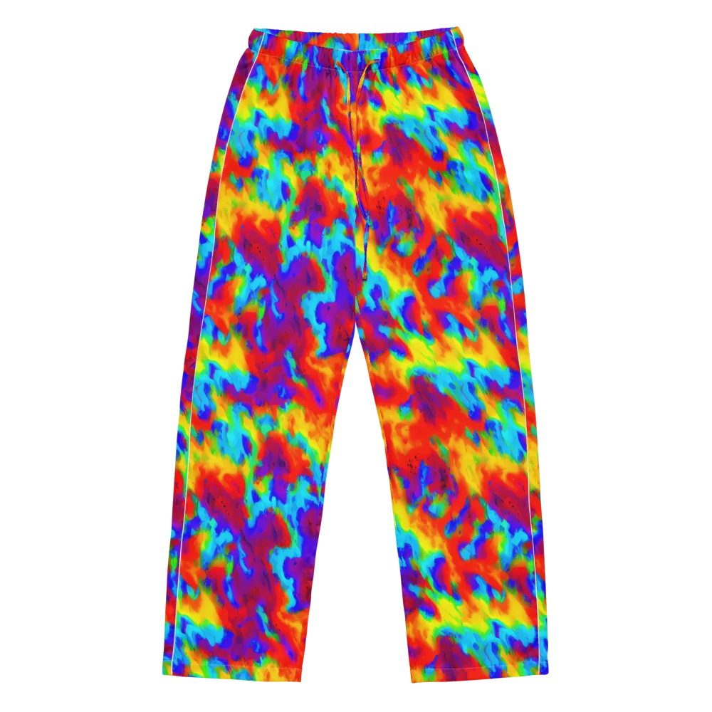 Flame Spectrum on Women's Pajama Pants — Front