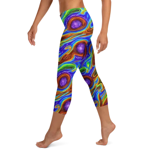 Saturated Orbit on a Capri Leggings