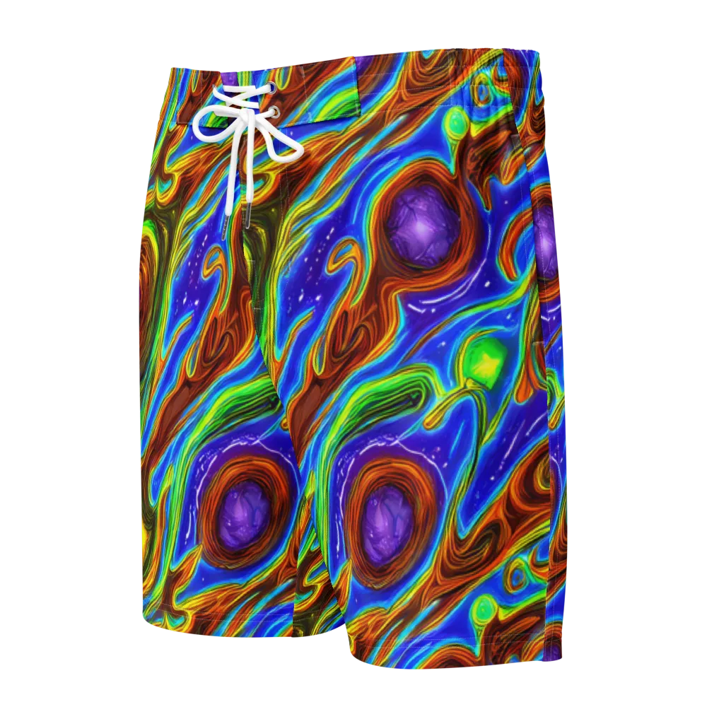 Saturated Orbit on Men's Board Shorts — Front