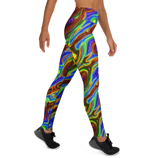 Saturated Orbit on a Yoga Leggings