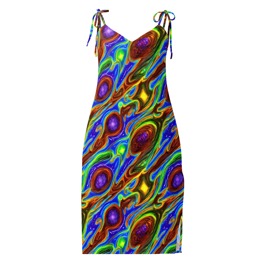 Saturated Orbit on Slip Dress — Front