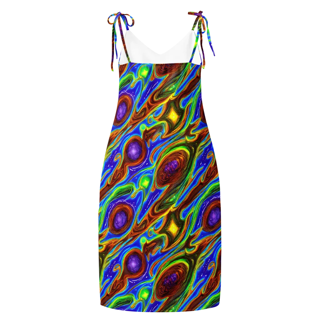 Saturated Orbit on Slip Dress — Back