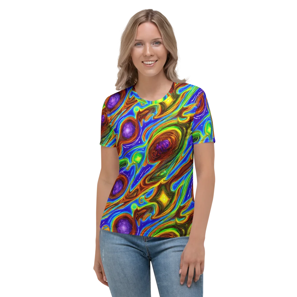 Saturated Orbit on Women's Crew Neck T-Shirt — Front