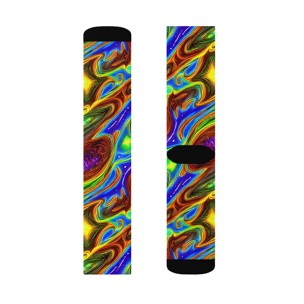Saturated Orbit on Socks — Right Sock