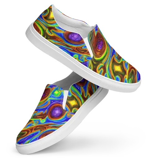 Saturated Orbit on a Women's Slip-On Canvas Shoes