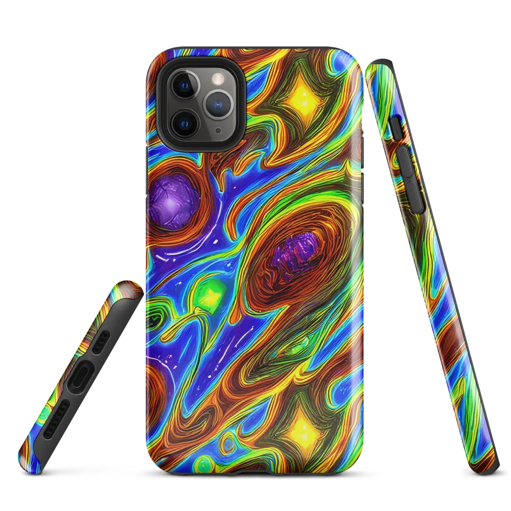 Saturated Orbit on Tough Case for iPhone® — Front